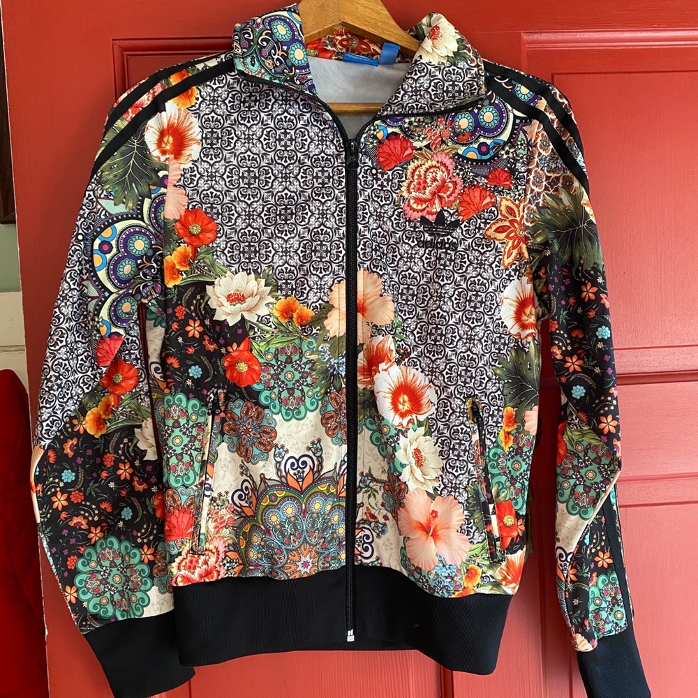Adidas floral China trefoil jacket